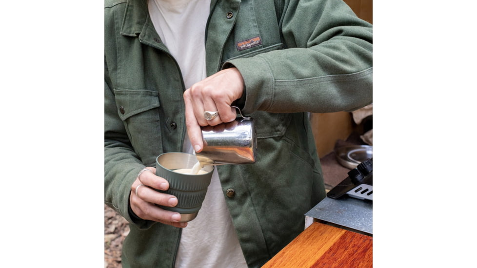 Sea to Summit Detour Stainless Steel Collapsible Dinnerware Set Multi, 2P, 6-Piece, A1325