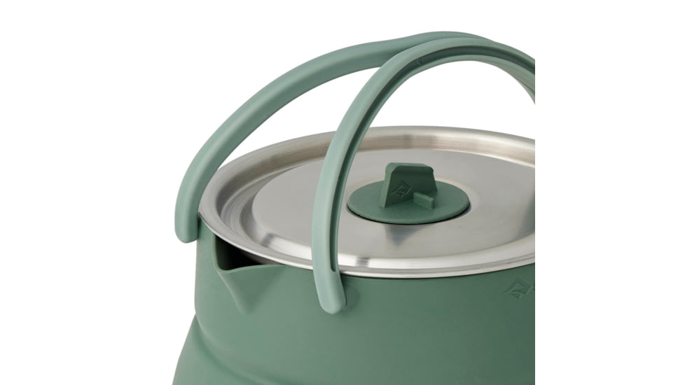 Sea to Summit Detour Stainless Steel Collapsible Kettle, Laurel Wreath Green, A1215