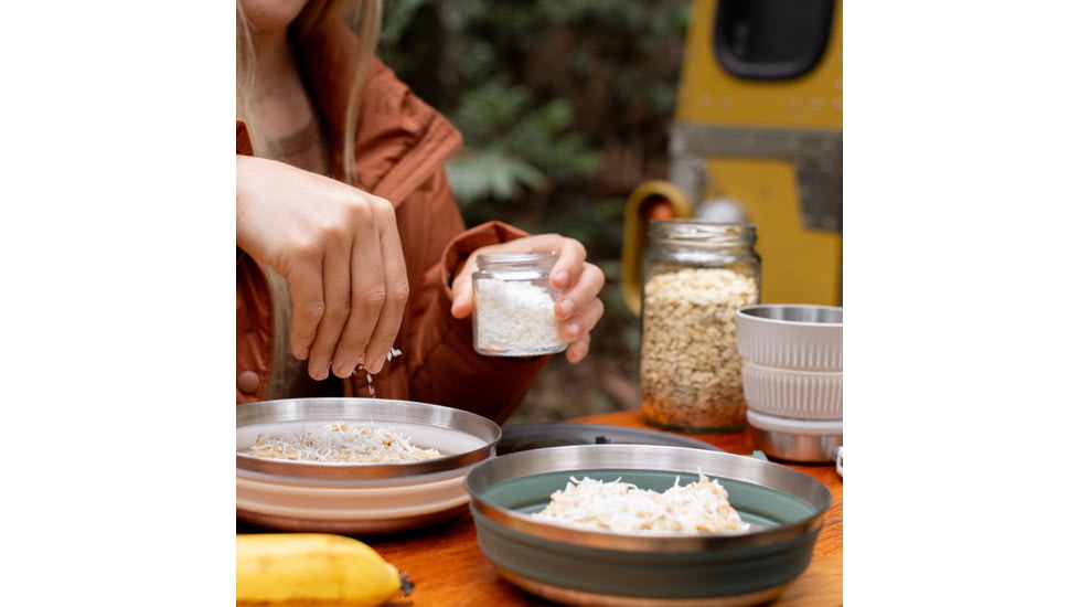 Sea to Summit Detour Stainless Steel One Pot Cook Set Multi, 2P, 5-Piece, A1223