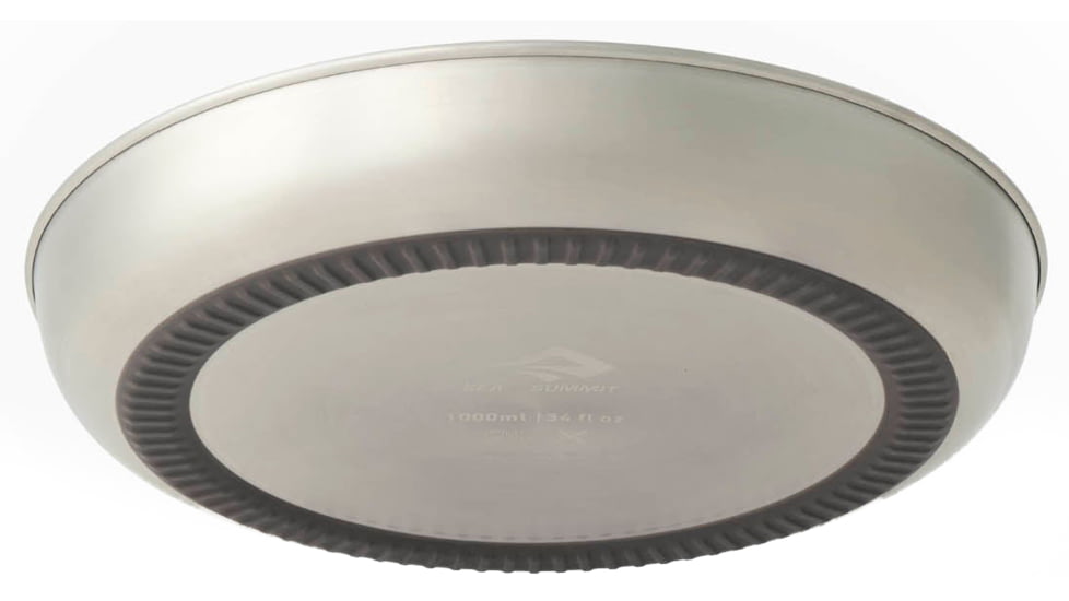 Sea to Summit Detour Stainless Steel Plate, Beluga Black, A1324-19