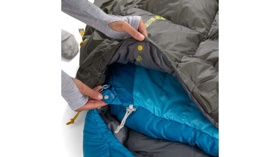 Sea to Summit Ember Down Quilt 45F/7C Sleeping Bag, Regular, Beluga Black, Regular, S2213