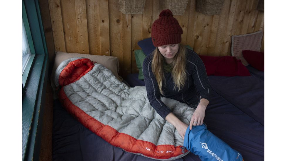 Sea to Summit Flame FmIII Sleeping Bag - Women's, Grey Orange, Regular, S3231