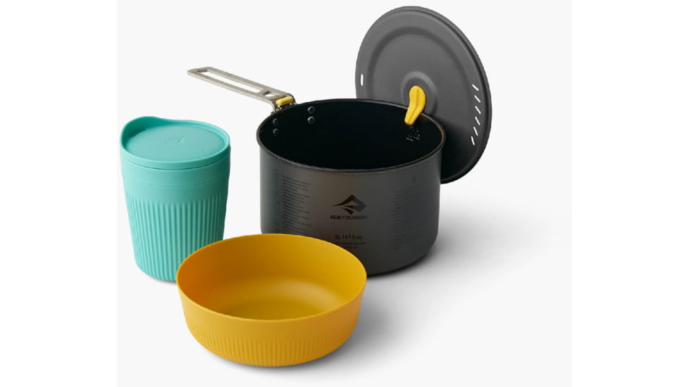 Sea to Summit Frontier UL 2L One Pot Cook Set - 3 Piece/1 Person, Multi, A1237