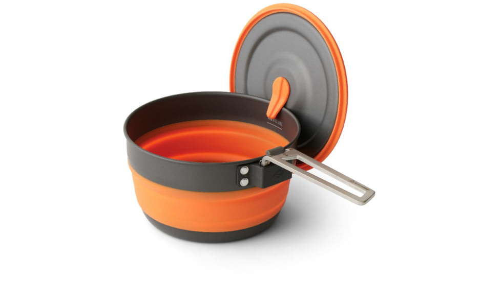 Sea to Summit Frontier UL Collapsible 1L Pot, Puffins Bill Orange, A1244
