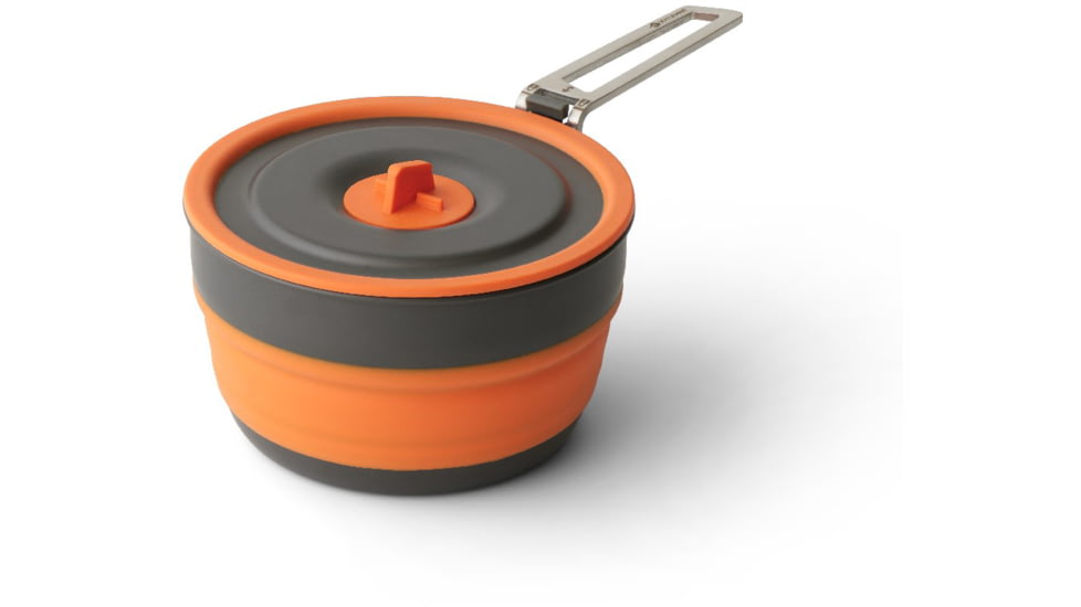 Sea to Summit Frontier UL Collapsible 1L Pot, Puffins Bill Orange, A1244
