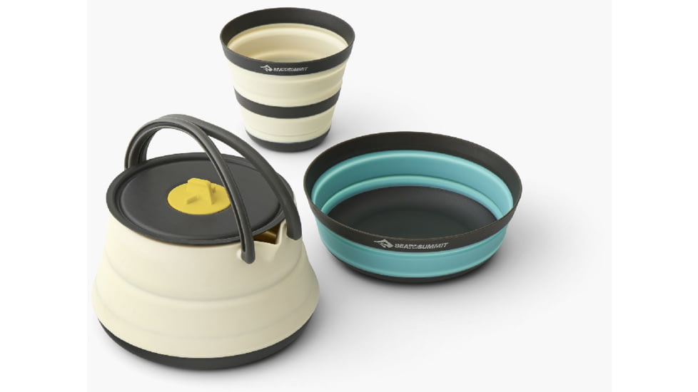 Sea to Summit Frontier UL Collapsible Kettle Cook Set - 3 Piece/1 Person, Multi, A1234