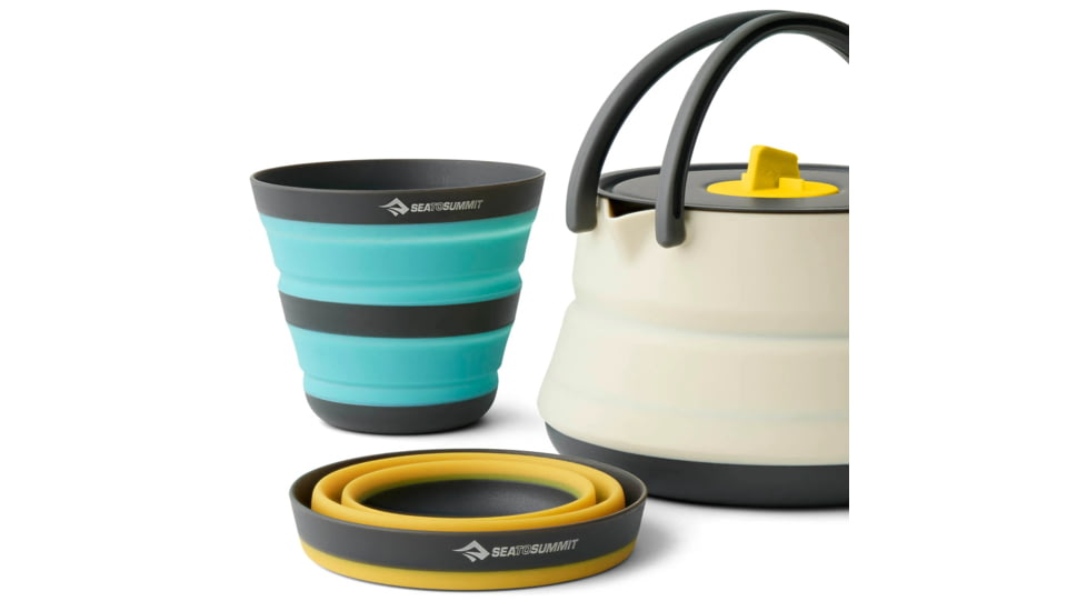 Sea to Summit Frontier UL Collapsible Kettle Cook Set - 3 Piece/2 Person, Multi, A1235