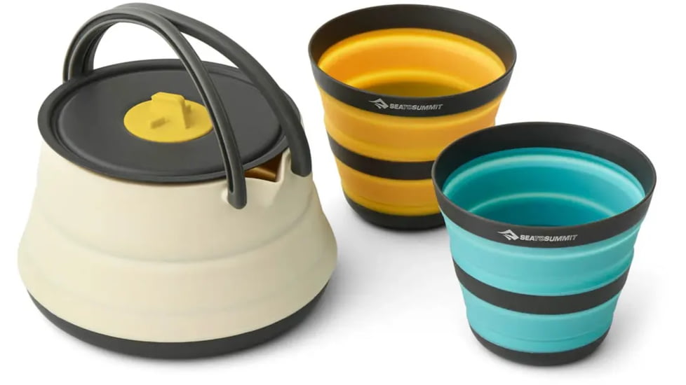 Sea to Summit Frontier UL Collapsible Kettle Cook Set - 3 Piece/2 Person, Multi, A1235