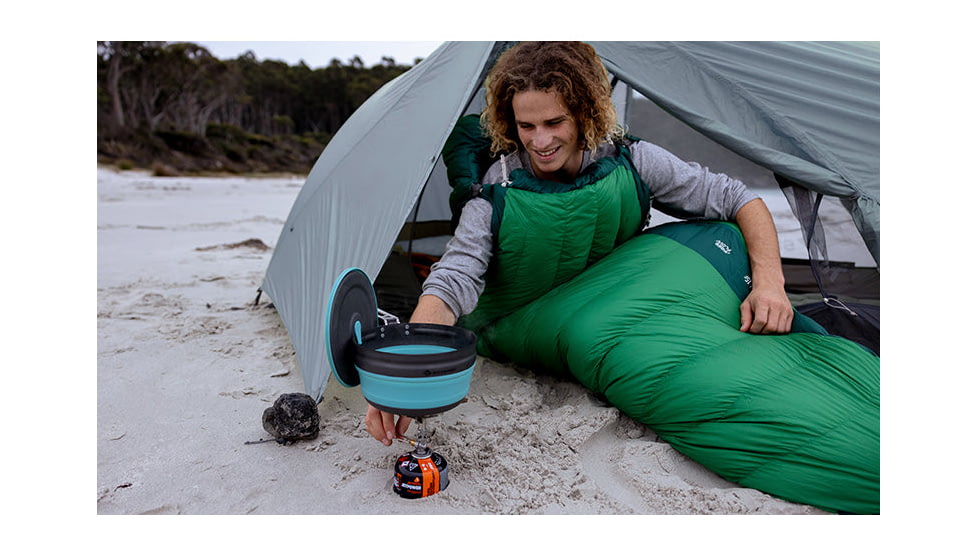 Sea to Summit Frontier UL Collapsible Pouring Pot, Aqua AquaSea Blue, A1229