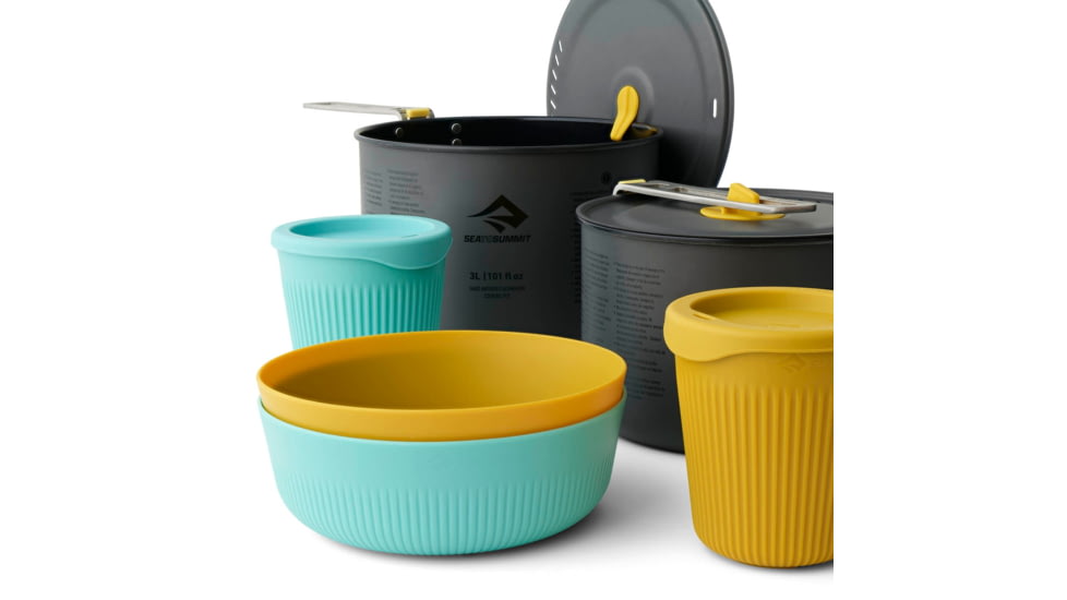Sea to Summit Frontier UL Two Pot Cook Set, 6 Piece, Multicolor, 2 Person, A1240