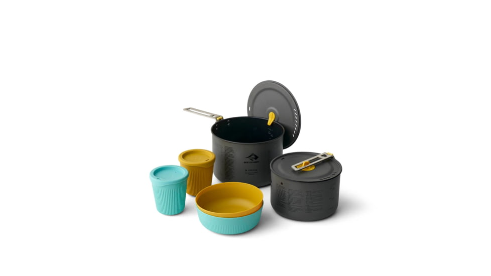 Sea to Summit Frontier UL Two Pot Cook Set, 6 Piece, Multicolor, 2 Person, A1240