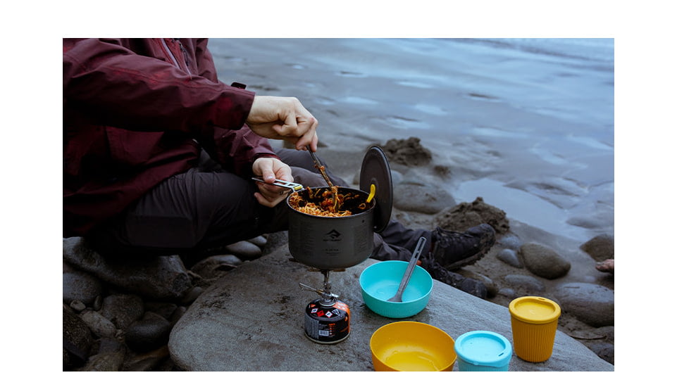 Sea to Summit Frontier UL TwoPot Cook Set, 14 Pieces, Multicolor, 4 Person, A1241