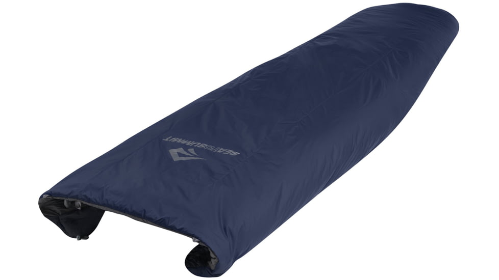 Sea to Summit Glow GWL 50F Synthetic Integrated Quilt Sleeping Bag, Blue, Regular, S4321