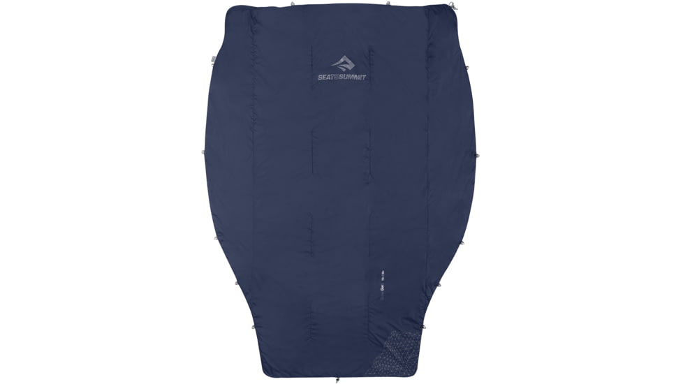 Sea to Summit Glow GWL 50F Synthetic Integrated Quilt Sleeping Bag, Blue, Regular, S4321