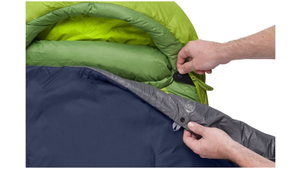 Sea to Summit Glow GWL 50F Synthetic Integrated Quilt Sleeping Bag, Blue, Regular, S4321