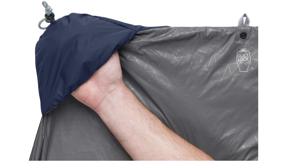 Sea to Summit Glow GWL 50F Synthetic Integrated Quilt Sleeping Bag, Blue, Regular, S4321