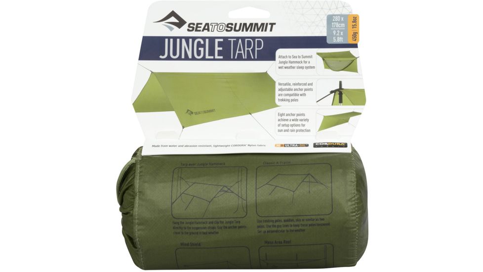 Sea to Summit Jungle Hammock Tarp, Olive, 700