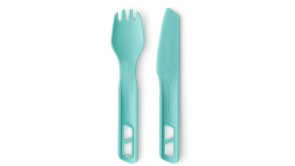 Sea to Summit Passage Cutlery Set, 2 Piece, Aqua Sea Blue, A1342-30