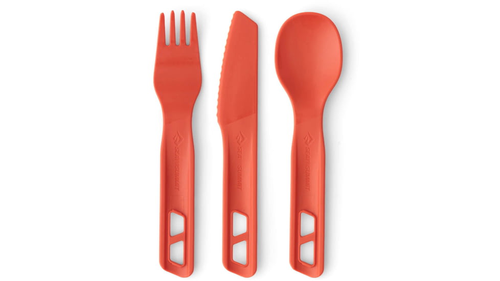 Sea to Summit Passage Cutlery Set, 3 Piece, Spicy Orange, A1343-22