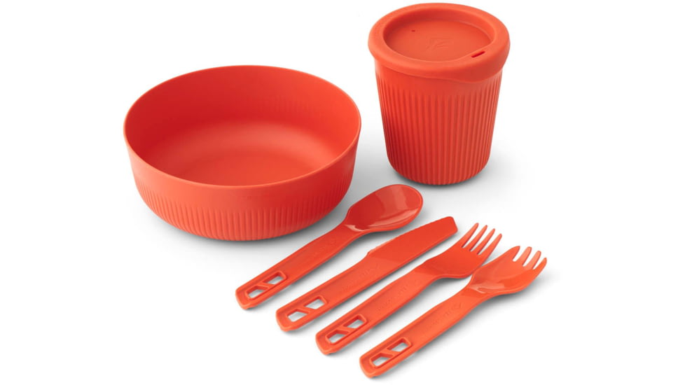 Sea to Summit Passage Dinnerware Set, 1P, 6 Piece, Spicy Orange, A1350-22