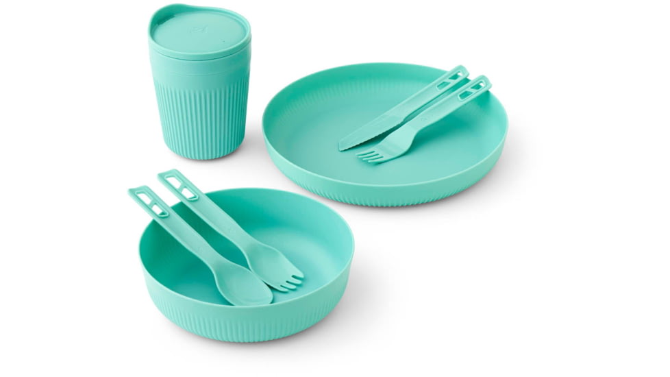 Sea to Summit Passage Dinnerware Set, 1P, 7 Piece, AquaSea Blue, A1351-30