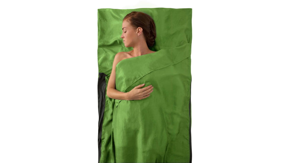 Sea to Summit Premium Silk Travel Liner, Green, Traveller, 112-40