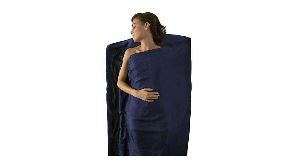 Sea to Summit Premium Silk Travel Liner-Navy Blue-Standard