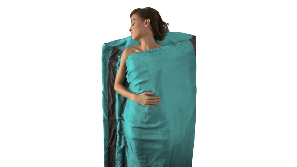 Sea to Summit Premium Silk Travel Liner, Sea Foam, Standard, 111-49