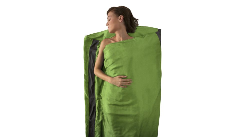 Sea to Summit Premium Silk Travel Liner, Green, Standard, 111-40