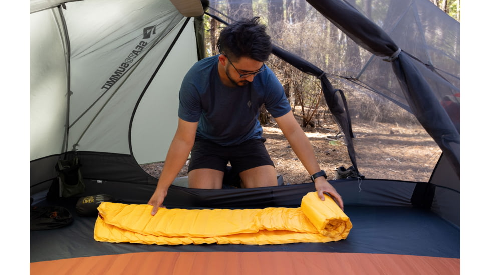 Sea to Summit Pursuit Plus SI Mat, Regular, Zinnia Orange, Medium / Regular, A3505