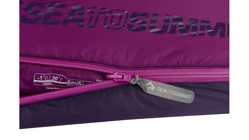 Sea to Summit Quest 30F Sleeping Bag - Womens, Purple, Long, S5022