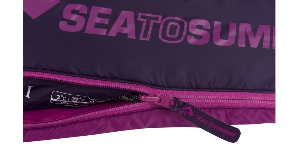 Sea to Summit Quest 38F Sleeping Bag - Womens, Purple, Long, S5011