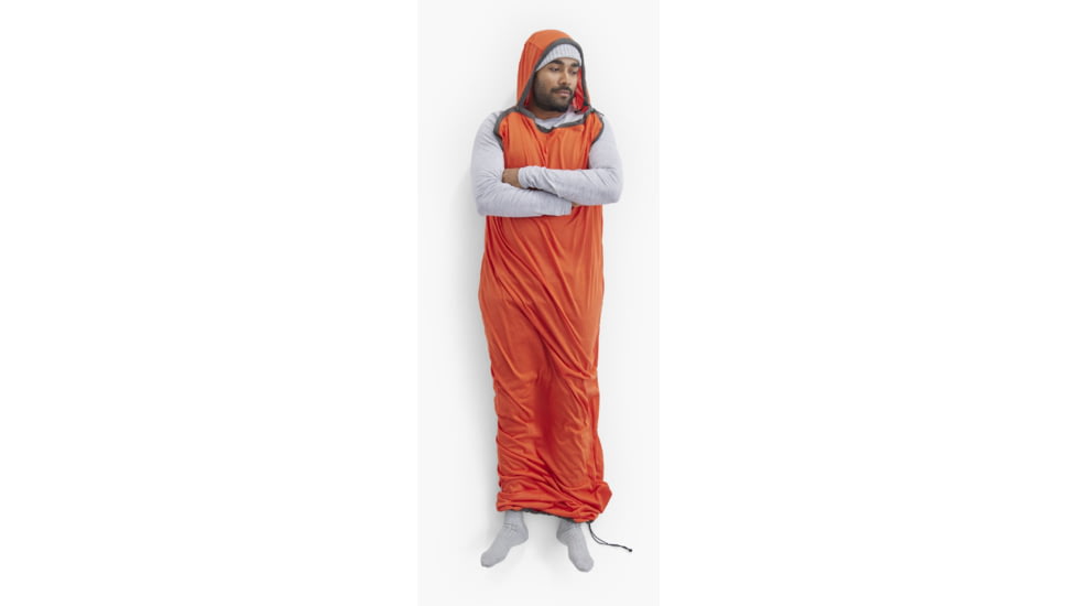 Sea to Summit Reactor Extreme Sleeping Bag Liner w/Drawcord, Spicy Orange, Standard, A3208