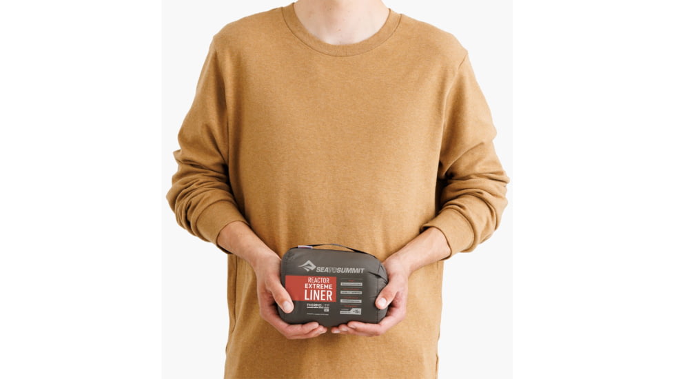 Sea to Summit Reactor Extreme Sleeping Bag Liner w/Drawcord, Spicy Orange, Standard, A3208