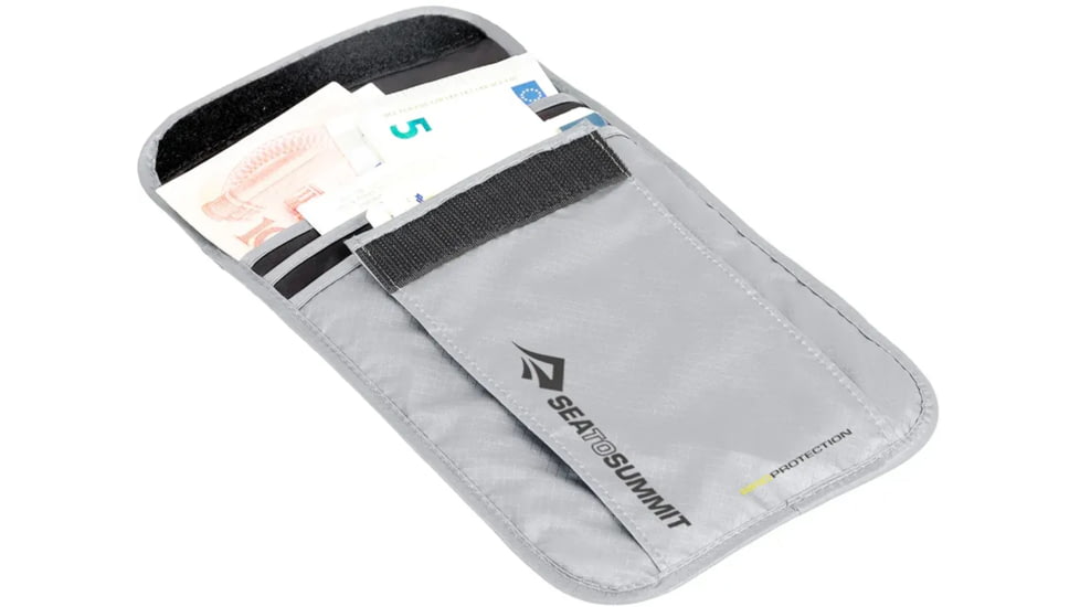 Sea to Summit RFID Neck Wallet, HIghRise Grey, One Size, 454-11