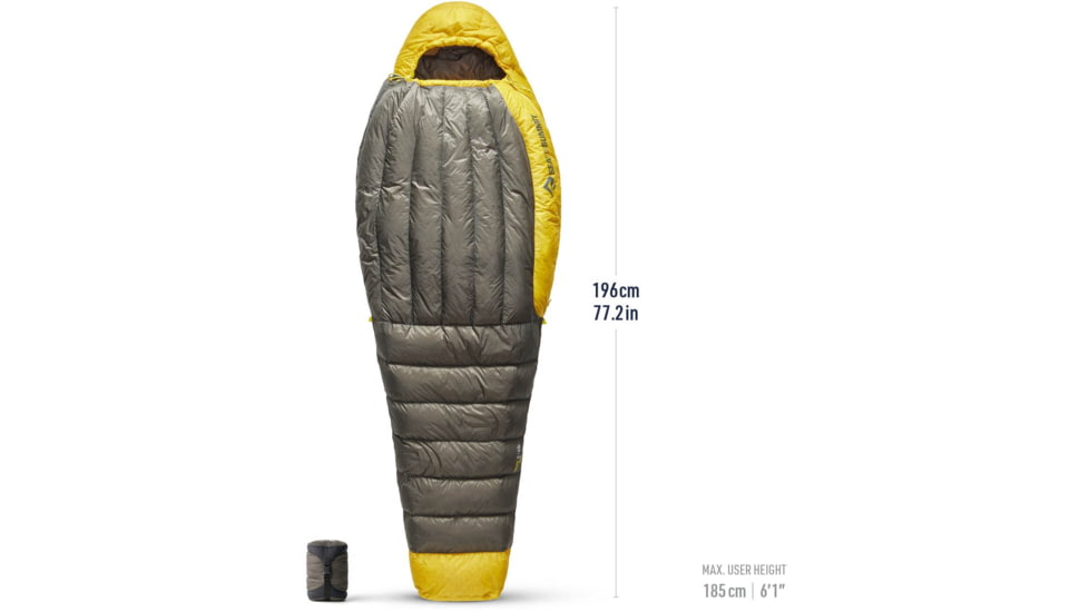 Sea to Summit Spark Down Sleeping Bag, Beluga Black, Regular, S2133