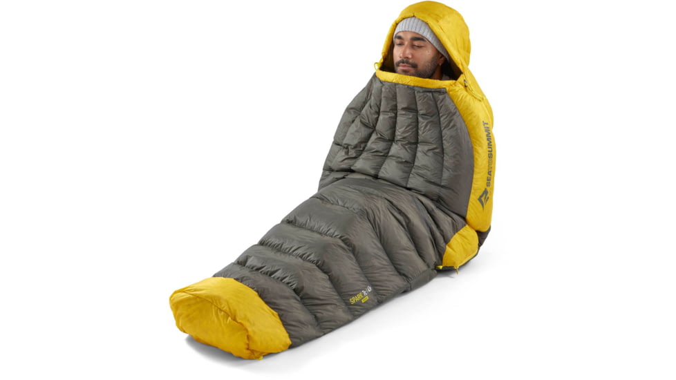Sea to Summit Spark Down Sleeping Bag, Beluga Black, Regular, S2133