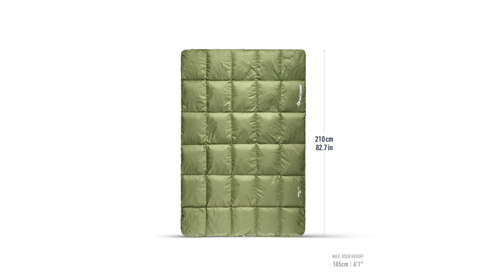 Sea to Summit Tanami Down 45F/7C Comforter, Single Size, Cypress Green, Single, S2413