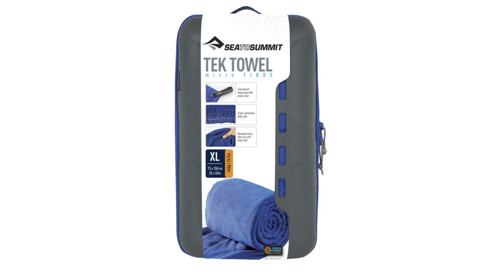 Sea to Summit Tek Towel, Extra Large, 30in x 60in, Cobalt Blue, 265-37