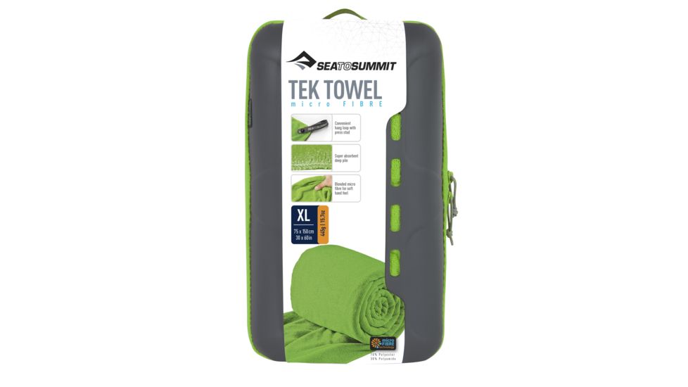 Sea to Summit Tek Towel, Extra Large, 30in x 60in, Lime, 265-42