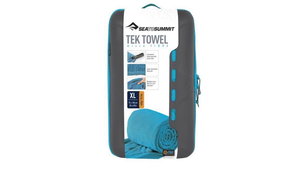 Sea to Summit Tek Towel, Extra Large, 30in x 60in, Pacific Blue, 265-32