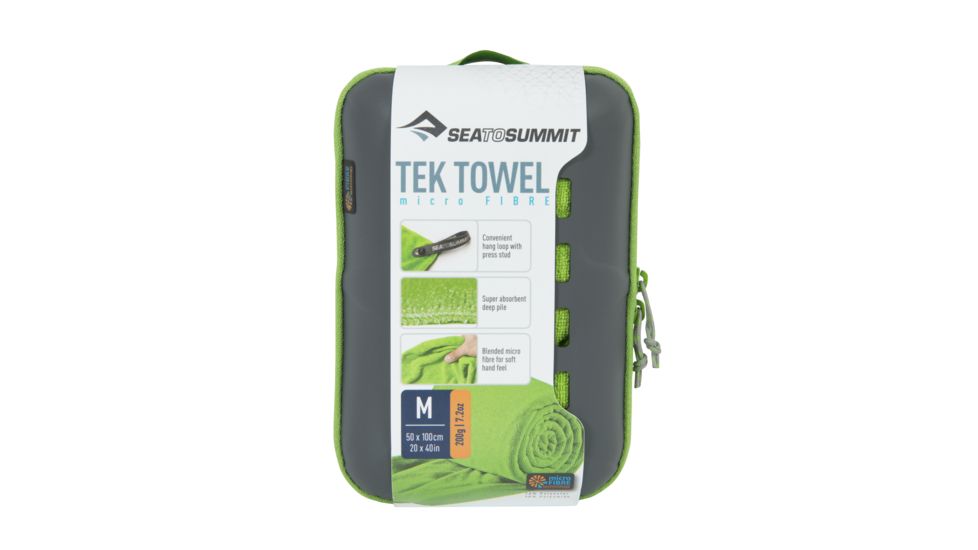 Sea to Summit Tek Towel, Medium, 20in x 40in, Lime, 263-42