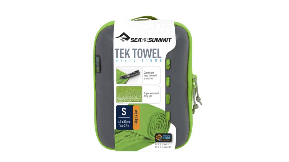 Sea to Summit Tek Towel, Small, 16in x 32in, Lime, 262-42