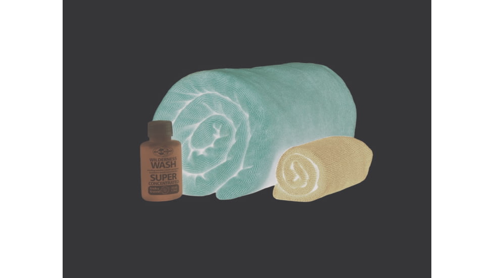 Sea to Summit Tek Towel Wash Kit-Medium-Berry/Cobalt