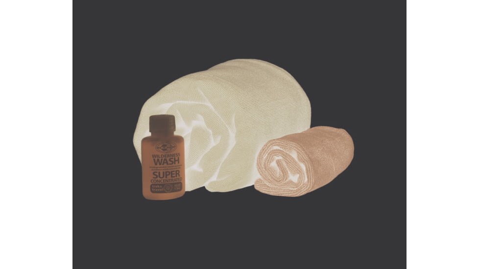 Sea to Summit Tek Towel Wash Kit-Medium-Cobalt/Pacific