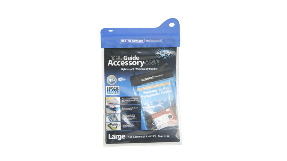 Sea to Summit TPU Accessory Case, Large, 6in x 8.5in, Blue, 383-30