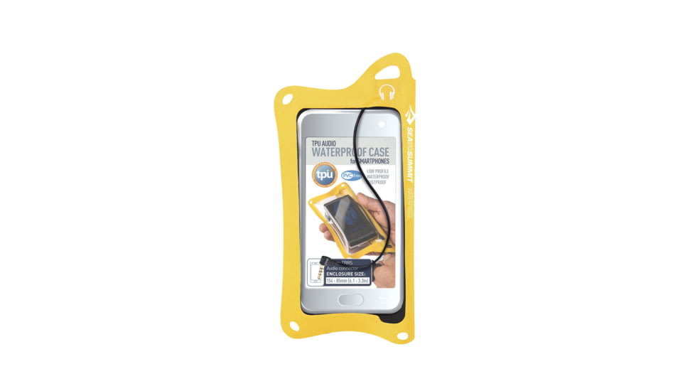 Sea to Summit TPU Audio Waterproof Case for Smartphones, Yellow, 399-50