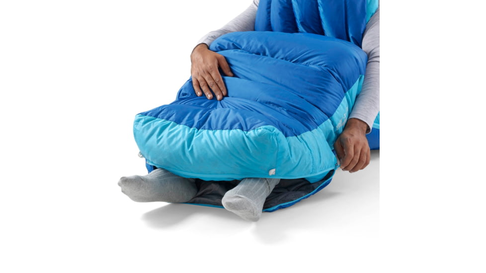 Sea to Summit Trek Down 15F/ -9C Sleeping Bag, Regular, Snorkel Blue, Regular, S1024