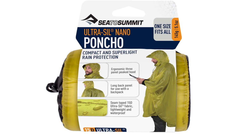 Sea to Summit Ultra-Sil Nano Poncho-Lime