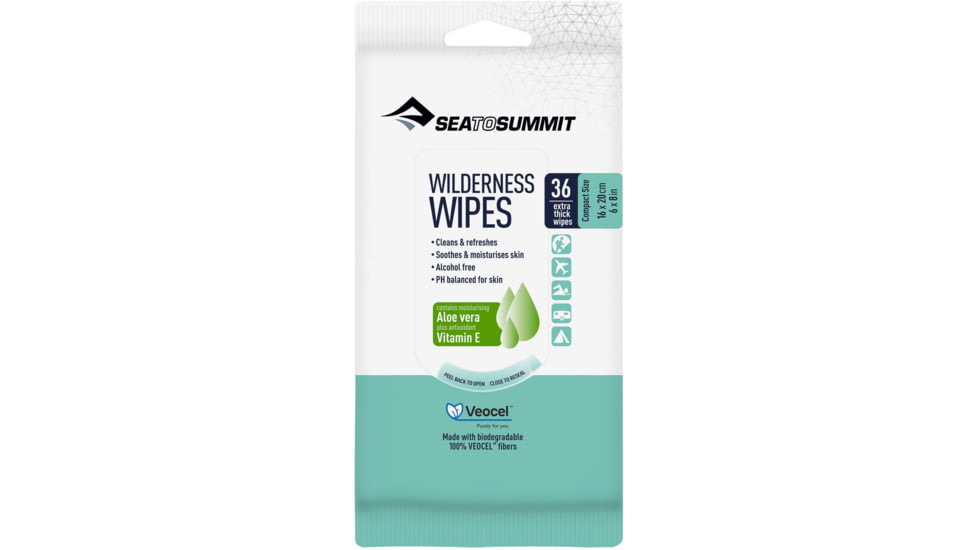 Sea to Summit Wilderness Wipes, White, 36 pack, 298